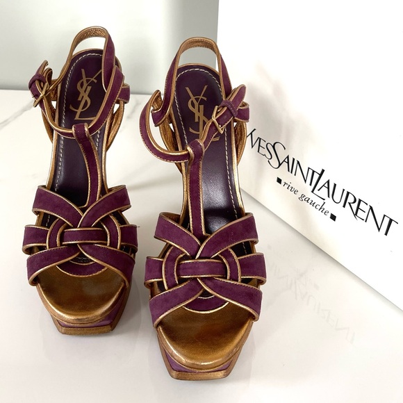 AUTHENTIC YSL TRIBUTE HEELS - Picture 1 of 11